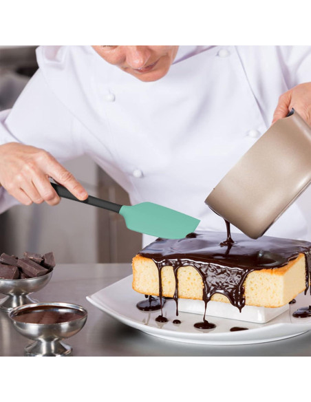 Conjunto de Espátulas de Silicona Coukre 5 Piezas Verde Aqua