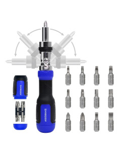 Destornillador Multi 13 en 1 SHARDEN con Carraca y Bits