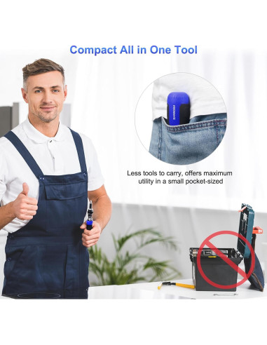 Destornillador Multi 13 en 1 SHARDEN con Carraca y Bits