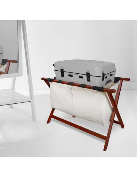 Soporte de Equipaje Extra Ancho 86 cm Casal Home Nogal