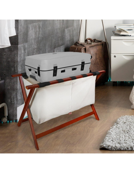 Soporte de Equipaje Extra Ancho 86 cm Casal Home Nogal