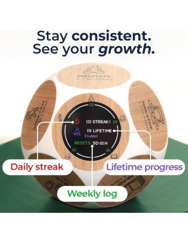 Mindsight Wellness Tracker Habit Tracker Pomodoro 8,89 cm