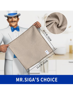 Paños de Microfibra MR.SIGA 32x32 cm, Paquete de 12 2