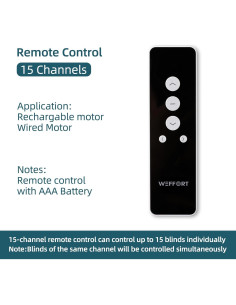 Control Remoto de Persianas Motorizadas Weffort 15 Canales 2