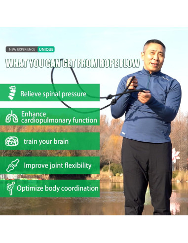 Cuerda de Ejercicio Lewitools Ajustable 280 cm para Boxeo y Fitness