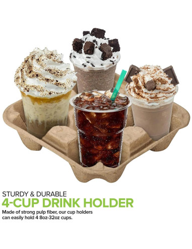 Bandeja desechable 4 tazas Stock Your Home 25 unidades