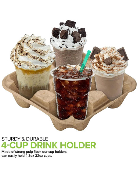 Bandeja desechable 4 tazas Stock Your Home 25 unidades