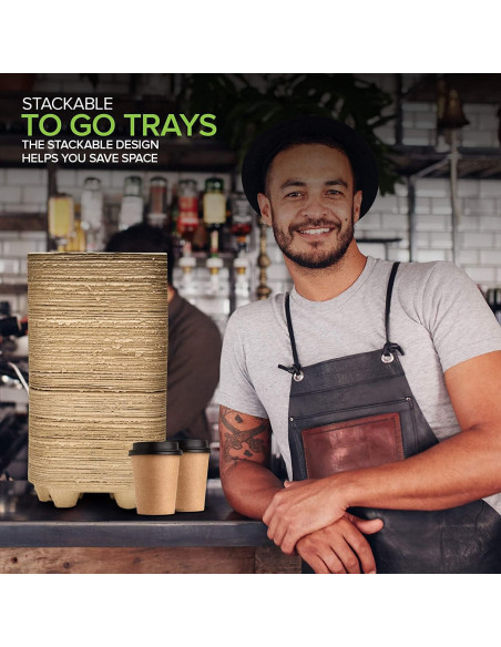 Bandeja desechable 4 tazas Stock Your Home 25 unidades