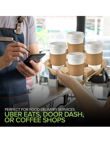 Bandeja desechable 4 tazas Stock Your Home 25 unidades