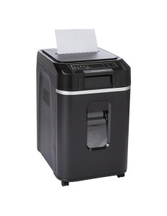 Trituradora de Papel Micro Corte Amazon Basics 200 Hojas Negra