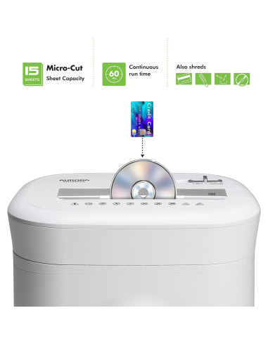 Desgarrador de papel Aurora AU1562XA 15 hojas corte cruzado