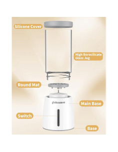 Limpiador Eléctrico de Brochas de Maquillaje Gloheamon 20,5 cm 2