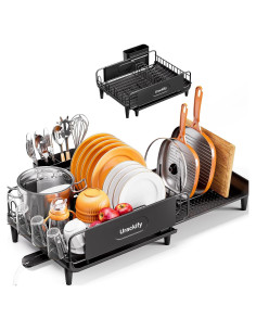 Escurridor de Platos Expandible Urackify con Bandeja Drenaje