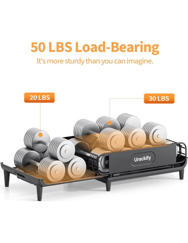 Escurridor de Platos Expandible Urackify con Bandeja Drenaje