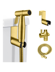 Kit de Rociador de Bidet LOSCHEN Acero Inoxidable Oro 1.5m