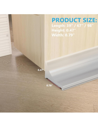 Umbral de Ducha Silicona Transparente 100 cm Zehiels