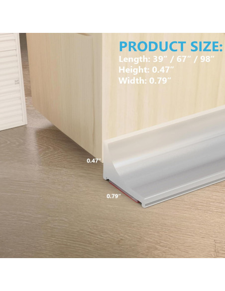 Umbral de Ducha Silicona Transparente 100 cm Zehiels