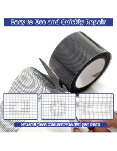 Cinta de Reparación de Pantallas SWRT 7,62 cm x 9,14 m Negra