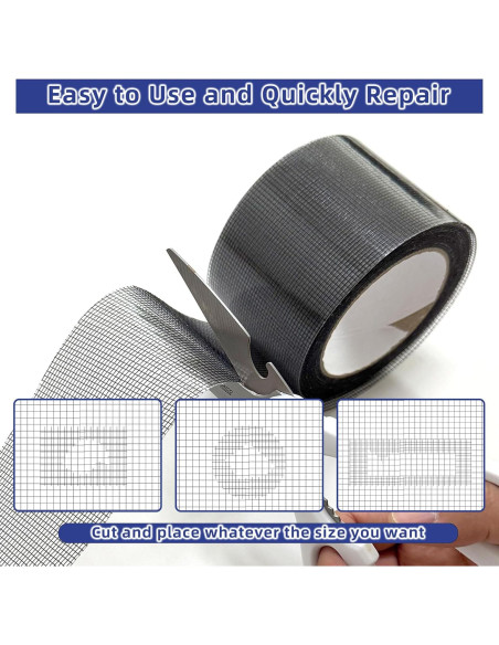 Cinta de Reparación de Pantallas SWRT 7,62 cm x 9,14 m Negra