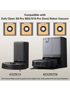 Paquete de 12 bolsas de polvo VIEWALL para Eufy X8 Pro/X10 Pro 2