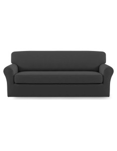 Funda de Sofá Stretch Easy-Going 2 Piezas Gris Oscuro