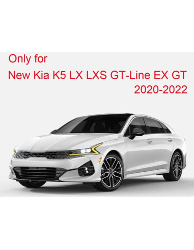 Cubierta de Manija de Puerta Kia K5 2020-2025 ABS Negra Brillante