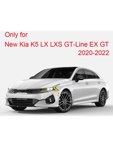 Cubierta de Manija de Puerta Kia K5 2020-2025 ABS Negra Brillante