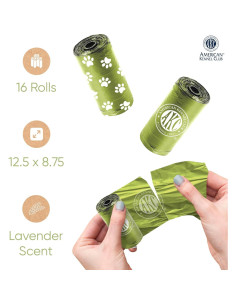 Bolsas de Poop para Perros AKC - 240 Bolsas Aromatizadas 2