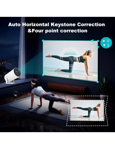 Mini Proyector DreamFair 1080P 200 Lúmenes WiFi 6 Bluetooth 5.2