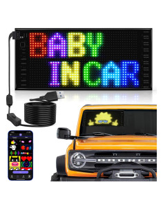 Letrero LED Doble Fila Rayhome 26.9x11.9 cm Control APP