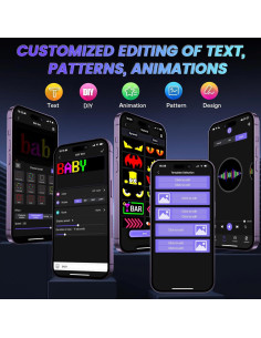 Letrero LED Doble Fila Rayhome 26.9x11.9 cm Control APP 2