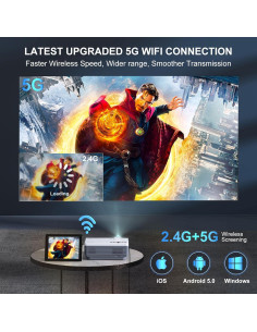 Proyector FUDONI P1 Nativo 1080P 14000L WiFi Bluetooth 2