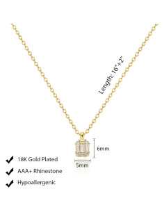 Collar Choker de Oro 14k con Diamante Luxval 40.64 cm 2