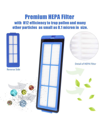 Accesorios Eufy RoboVac 11S Max 1 Cepillo Principal 8 Laterales