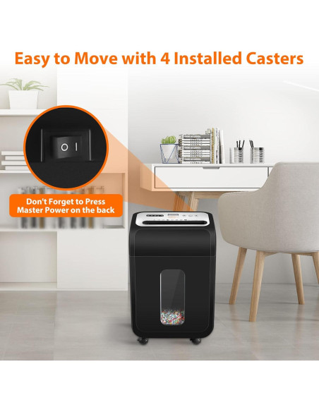 Destructora de papel VidaTeco P4 14 hojas micro corte 60 min