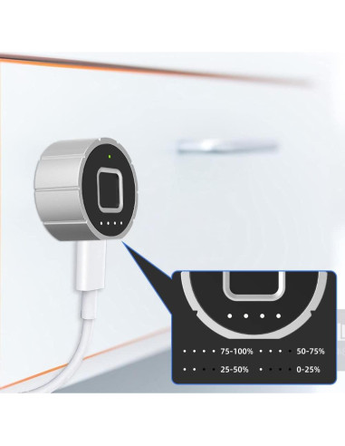 Cerradura de Cajón Biométrica eLinkSmart YL-F2-20mm Plata