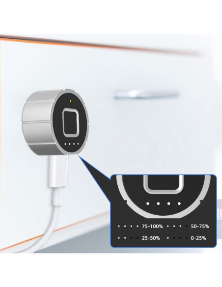 Cerradura de Cajón Biométrica eLinkSmart YL-F2-20mm Plata