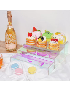 Soporte Acrílico Iridiscente NiHome 4 Niveles 27.94 cm 2