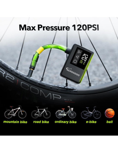 Bomba de Bicicleta GIGA PUMP GPBK01 Mini 120 PSI Portátil