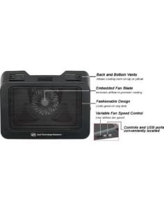 Enfriador de Notebook PPA Intl CTSNC12 30.99x23.62cm 2