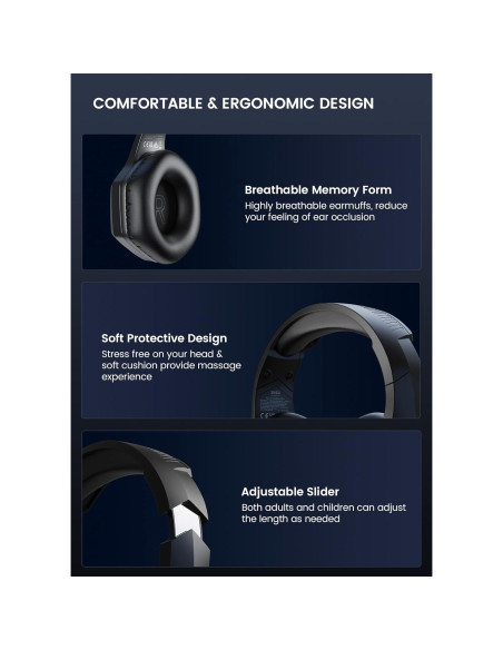 Auriculares Gaming Inalámbricos EKSA E1000WT 7.1 RGB