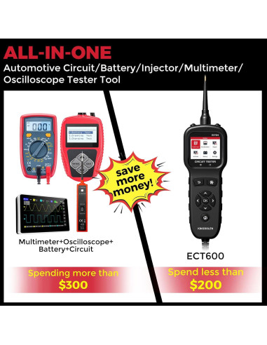 Probador de Circuito Automotriz KINGBOLEN ECT600 36FT