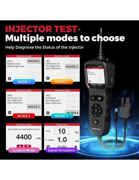 Probador de Circuito Automotriz KINGBOLEN ECT600 36FT