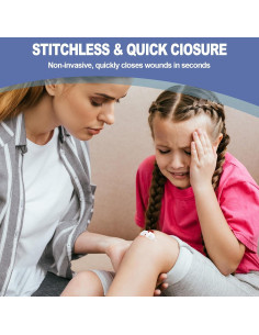 Kit de Cierre de Heridas AID MATE 6 Piezas Sin Suturas 2