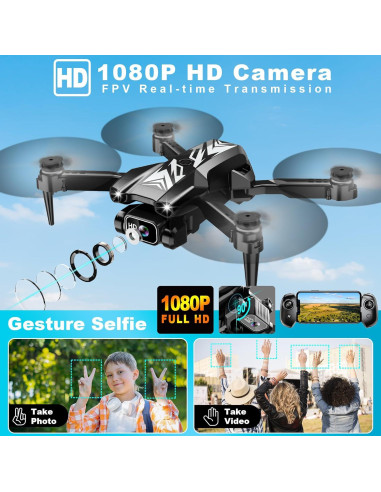 Mini Drone REDRIE X29 con Cámara 1080P y 2 Baterías