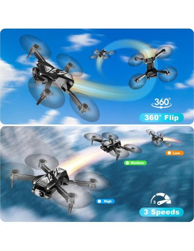 Mini Drone REDRIE X29 con Cámara 1080P y 2 Baterías