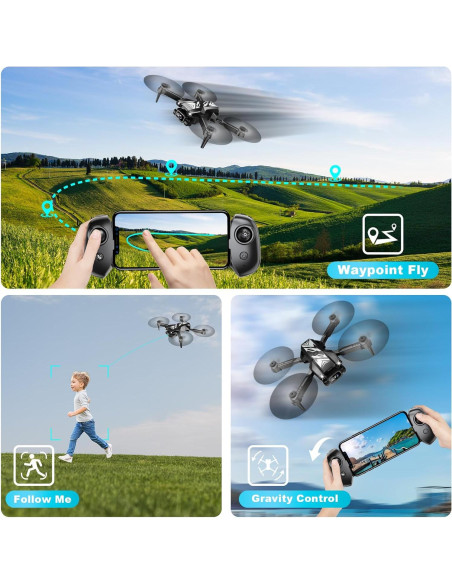 Mini Drone REDRIE X29 con Cámara 1080P y 2 Baterías