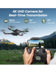 Dron WeFone WF30 4K con cámara, GPS, 40 min vuelo, 2 baterías 2