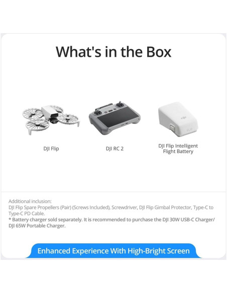 Drone DJI Flip RC 2 4K UHD 31 Min Vuelo 249g Drone DJI Flip RC 2 4K UHD 31 Min Vuelo 249g