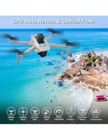 Dron CANKETEC S159 4K UHD con GPS y Gimbal EIS - 60 min vuelo